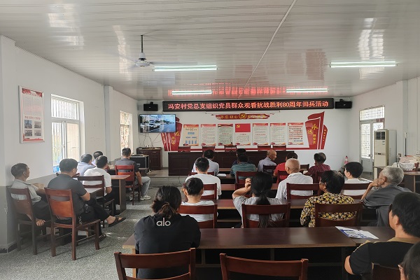 馮安村黨總支開展“銘記抗戰歷史，傳承愛國精神”主題黨日活動