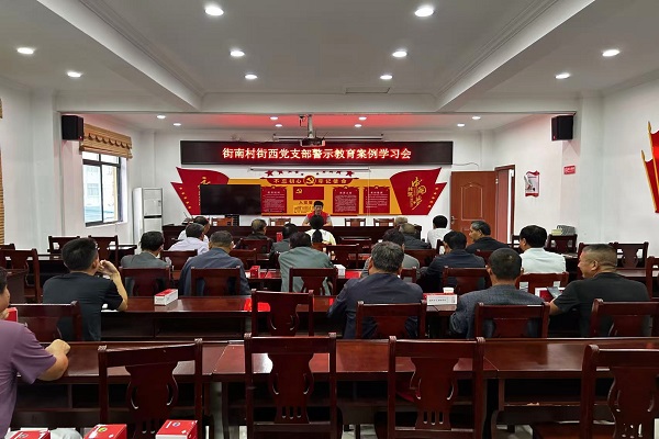 街南村街西黨支部警示教育案例學(xué)習(xí)