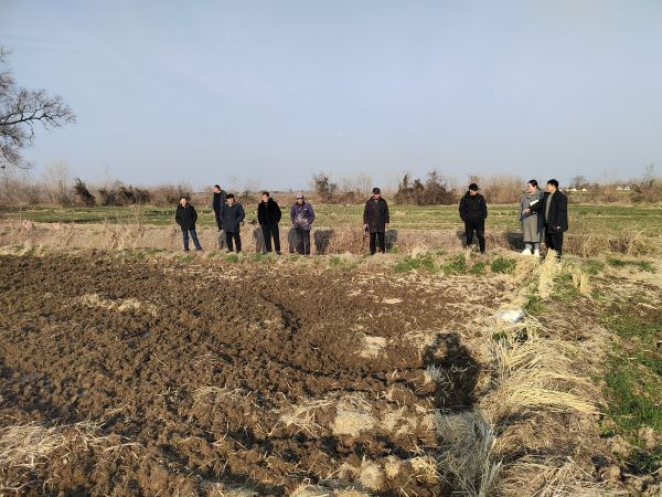 齊廟村田間開展土地延保工作，政策宣傳與問題調解并進